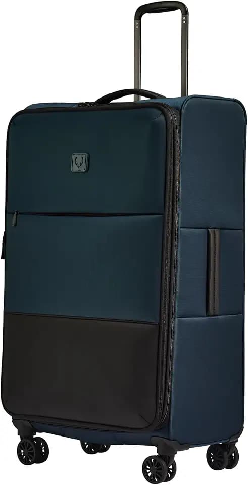 ANTLER Soft Stripe Large Checked Luggage, Indigo Blue, 31.9", 105-122L