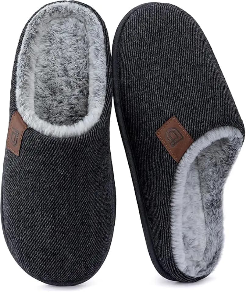 ULTRAIDEAS Men's Comfy Slip on House Slippers