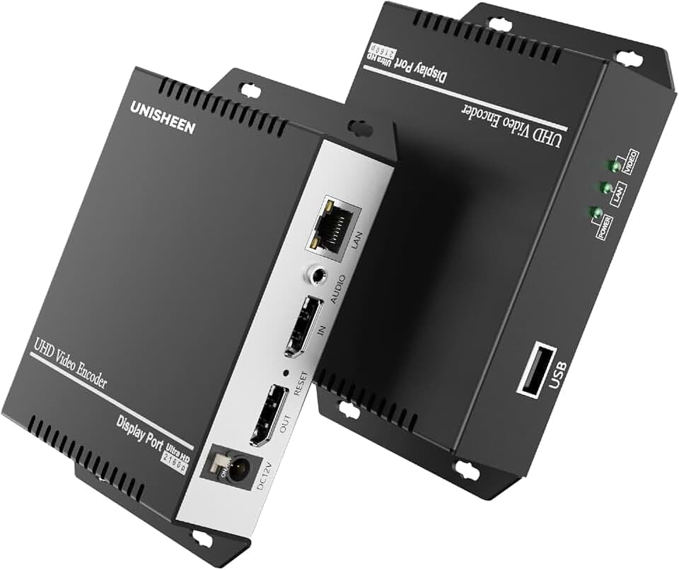 4K30 Display Port Video Streaming Encoder-Support UTP/SRT/RTSP/RTMPS/UDP/NVR,2160p30 Output,H.265/H.264 Live Broadcast on YouTube, Facebook, Wowza, Xtream Codes etc.