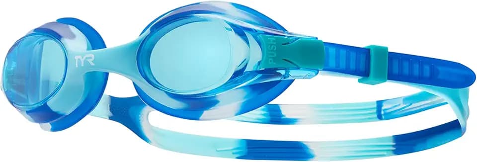 TYR Kids' Swimple Goggles - Colorful Swim Goggles for Beginners