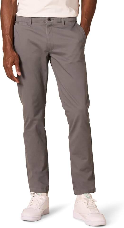 Amazon Essentials Herren Chinohose, Komfortabler, Gewaschener Stretch, Skinny-Passform