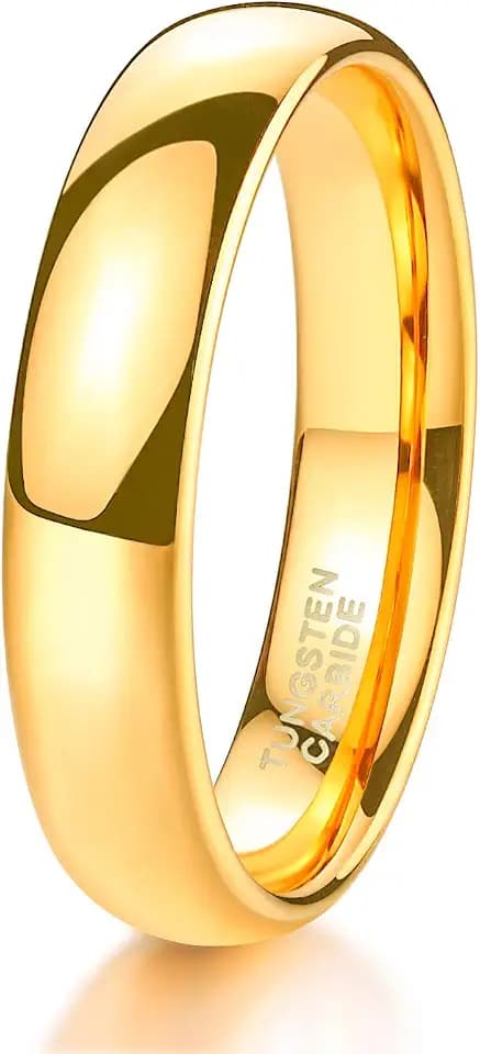 TRUMIUM 2mm 4mm 6mm 8mm Tungsten Wedding Band Ring for Men Women