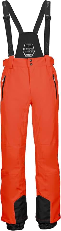 Killtec Herren Skihose/Funktionshose mit abnehmbaren Trägern, Kantenschutz und Schneefang Ksw 100 Enosh Mn Ski Pnts