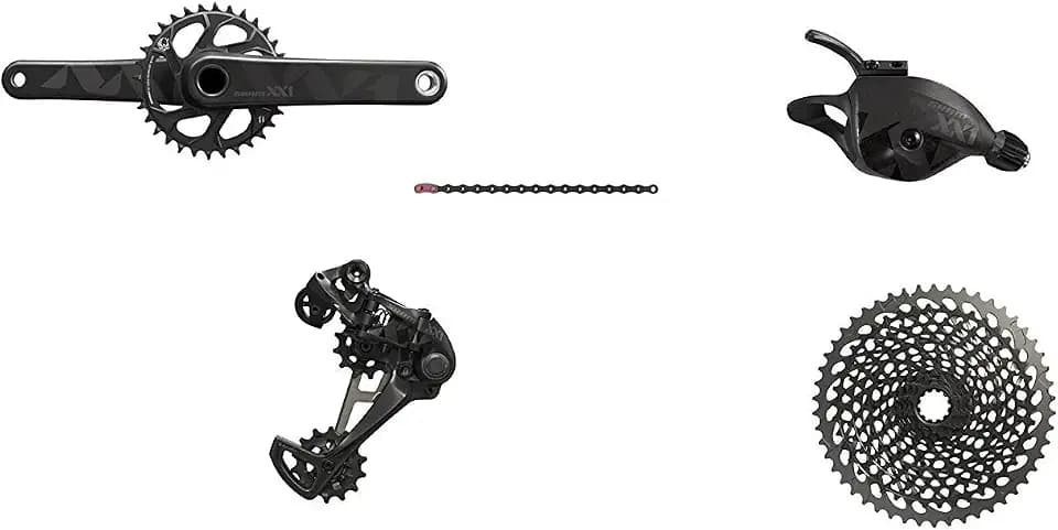SRAM XX1 Eagle BB30 Boost 175 Black Edition 32T Kettenblatt 10-50T Schwarze Kassette
