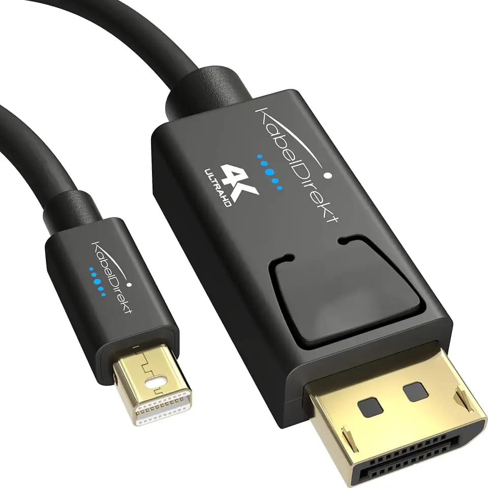 KabelDirekt – Mini-DP-auf-DisplayPort-Kabel – 3m – 4K, A.I.S.