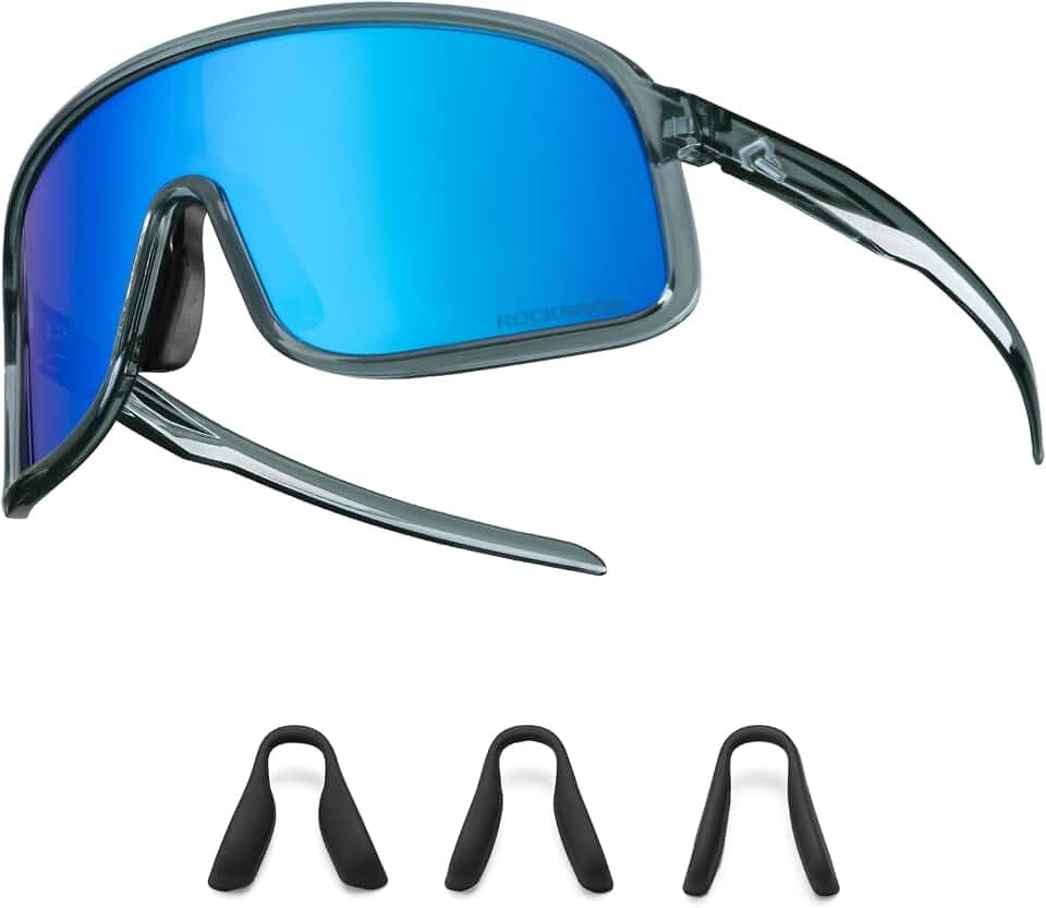 ROCKBROS Polarisiert Fahrradbrille Sonnenbrille Herren Damen TR90 Rahmen