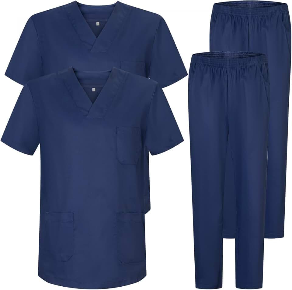 MISEMIYA - Pack * 2 Pcs - Unisex-Schrubb-Set - Medizinische Uniform mit Oberteil und Hose ref.2-8178