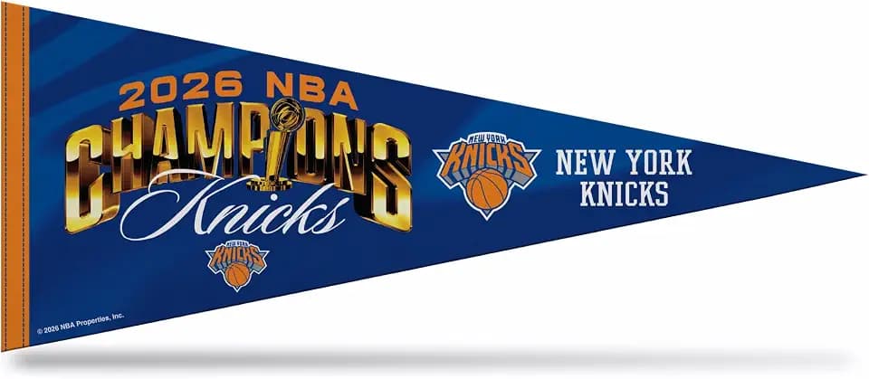 Rico Industries NBA Basketball 12" x 30" Felt Wall Décor Pennant - Great for Home/Bed Room/Man Cave Décor