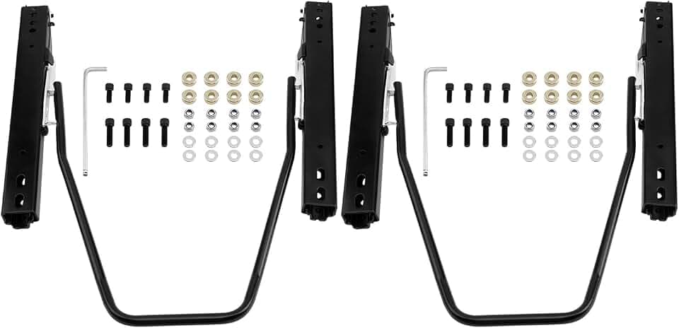 Universal Seat Slider, Dual Locking Rails Brackets Kit for Racing seat-2pcs