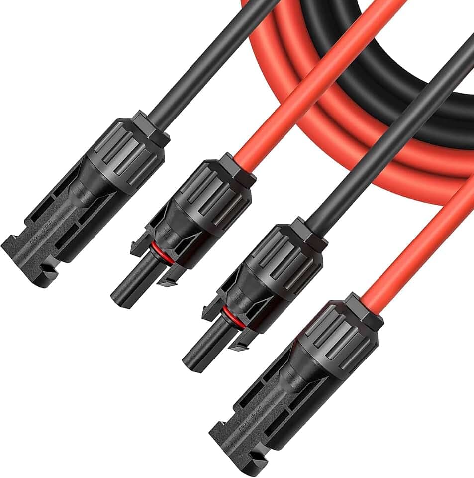 Solarkabel 4mm2,Verlängerung 4MM² 10Meter, Solarstecker Solarkable Verlängerungskabel,pv Kabel 4mm2,IP67 Photovoltaik Kabel Stecker