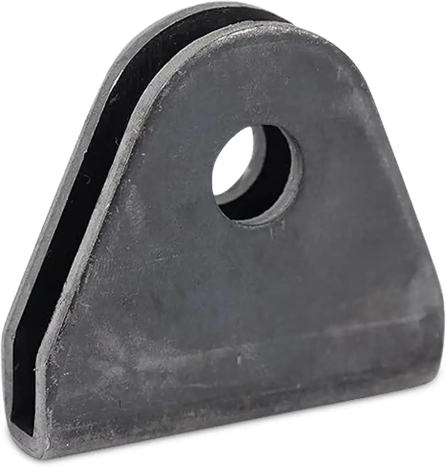 Weld On Limit Strap Tabs – Heavy Duty 1/8" Raw Steel, 0.5" Hole – Secure Suspension Mount for Off-Road, UTV, ATV, Jeep, Truck – Rust Resistant Tabs by Baja Racing Supply (2Pack).