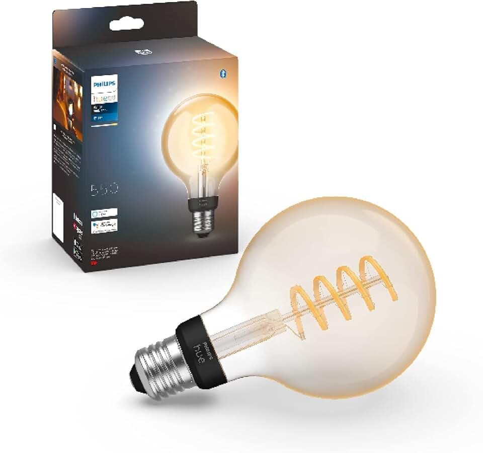 Philips Hue E27 Filament Globe Lampe