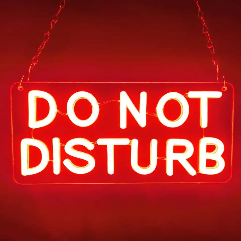 Do Not Disturb Neon Sign Busy Neon Light Sign