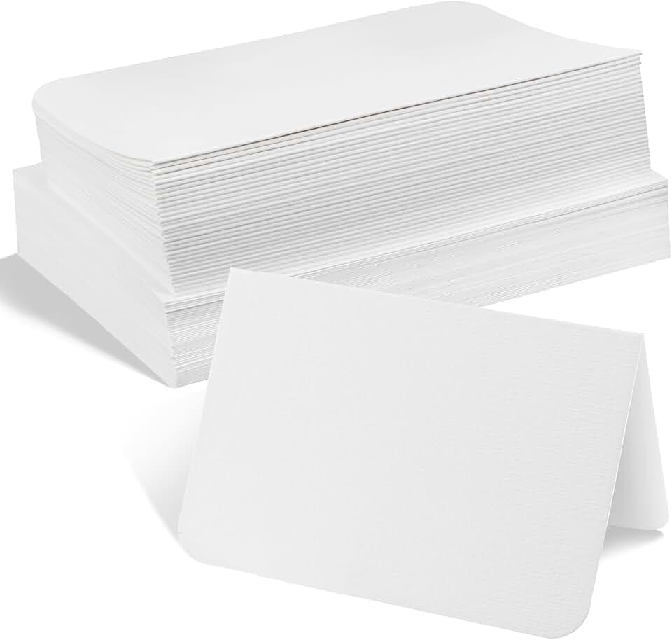 Sabary 100 Pcs Watercolor Cards, 4 x 6 Inch, Classic, White