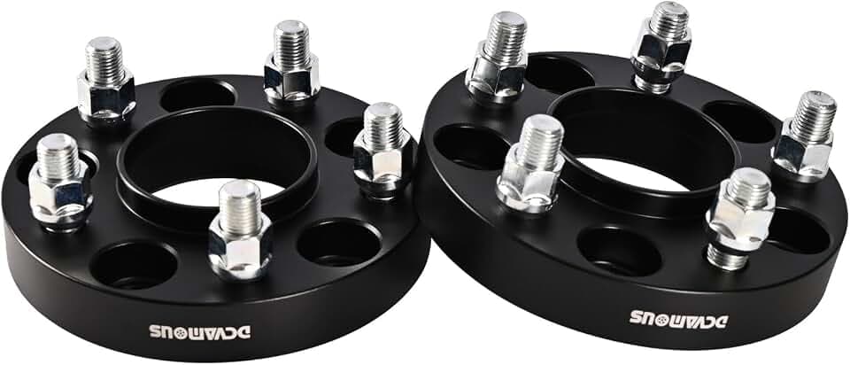 2pc Forged 5x4.5 Hubcentric Wheel Spacers 1 Inch 12x1.5 Studs 64.1mm Hub