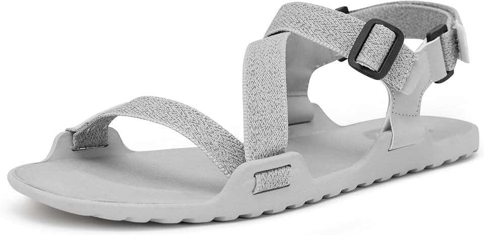 Men's Wide Barefoot Sandals - Minimalist | Zero Drop | Ultralight Trail Running Hiking Sandals Adjustable