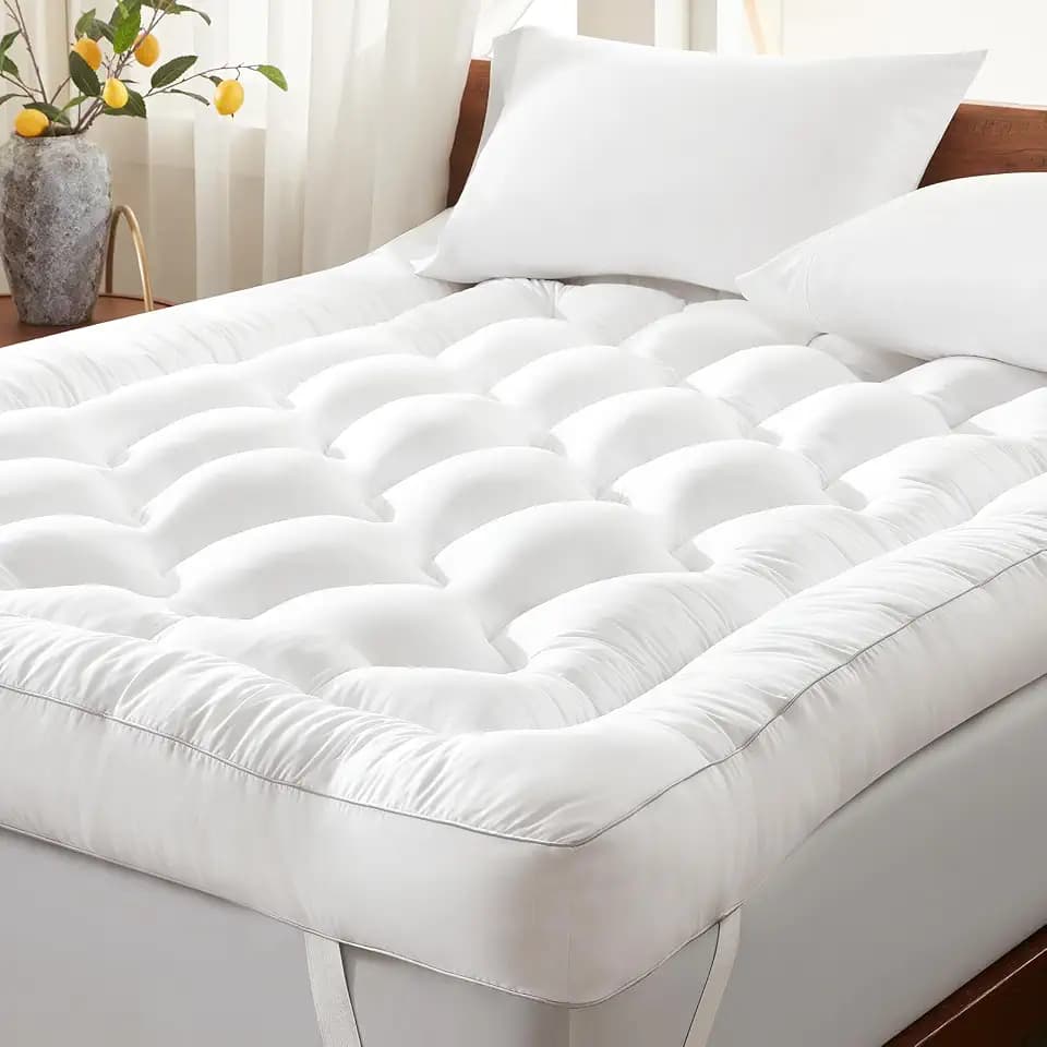 4 Inch Memory Foam Mattress Topper Back Pain Relief Queen Size