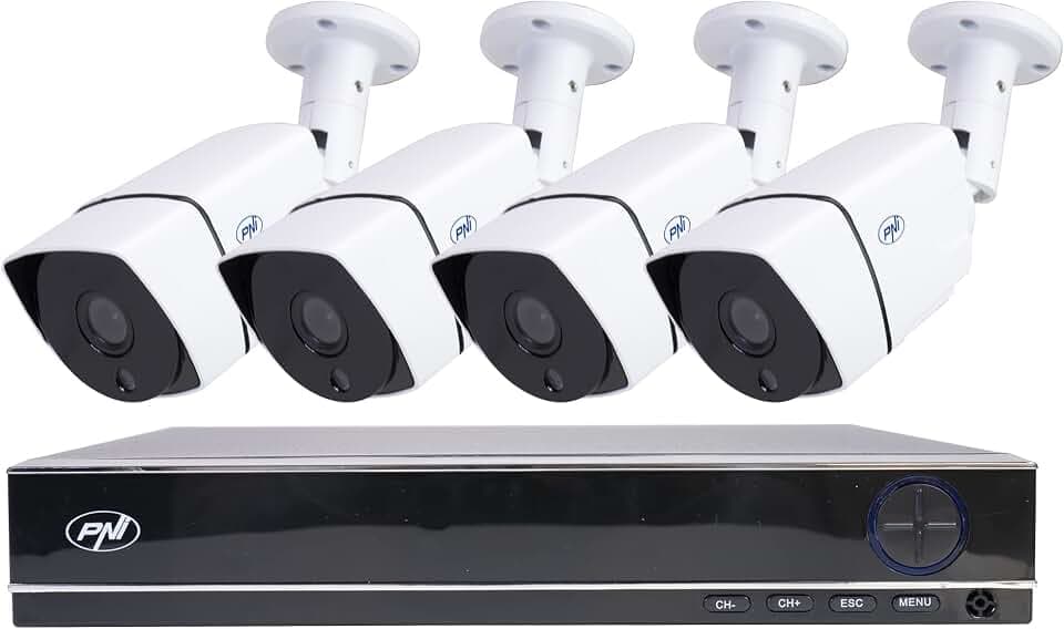 Videoüberwachungsset AHD PNI House PTZ1300 Full HD - NVR und 4 Außenkameras 2MP Full HD 1080P