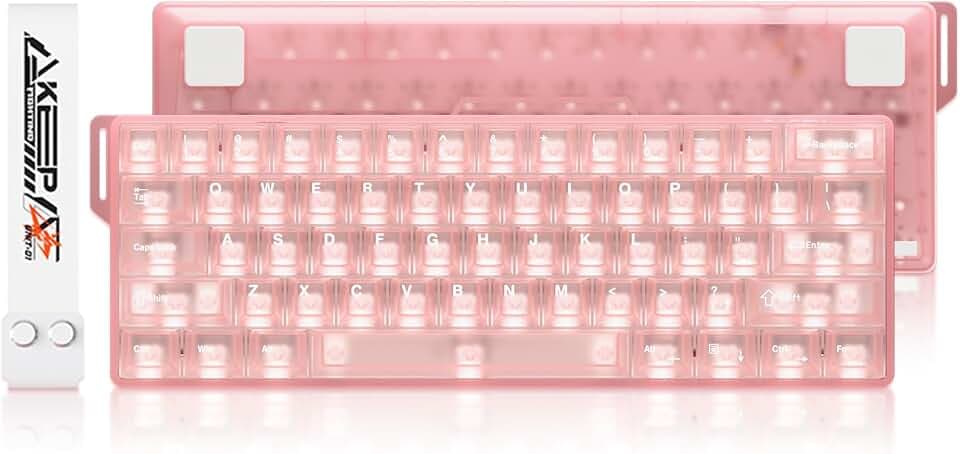 DAREU COOL60 Pink Hall Effect Magnetic Switch Mechanical Gaming Keyboard