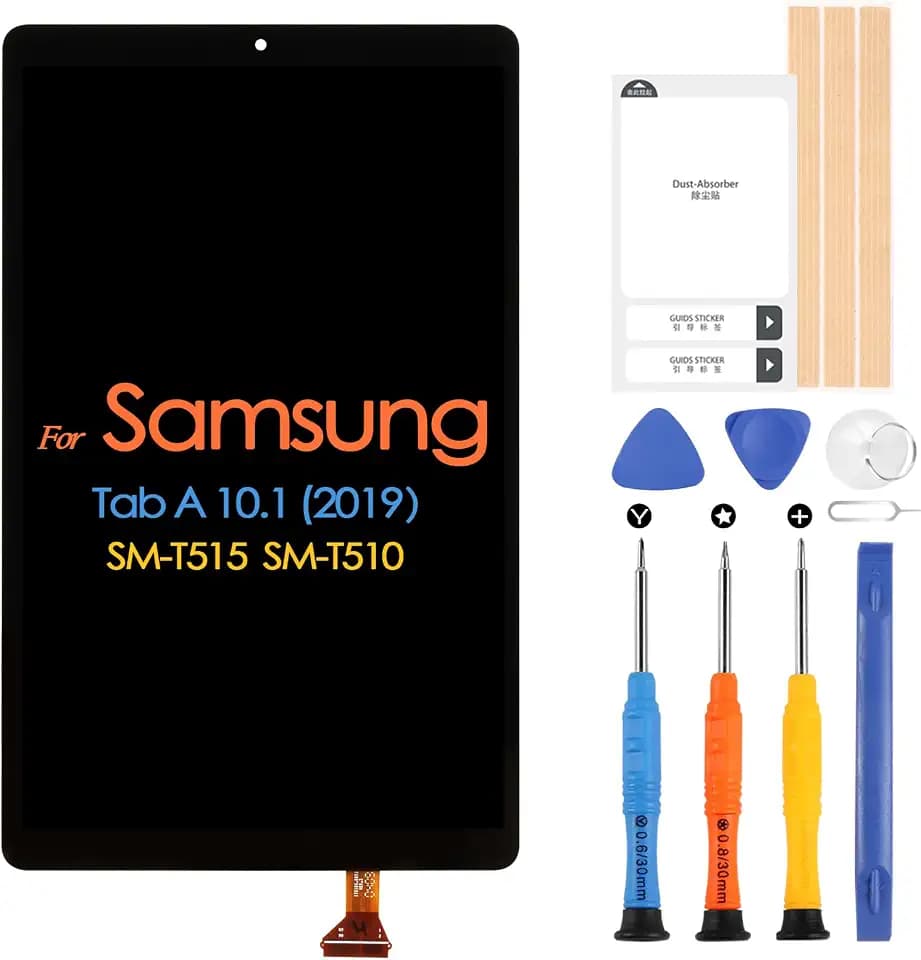 ARSSLY LCD Display für Samsung Galaxy Tab A 10,1 2019 SM-T510 SM-T515 Touchscreen Bildschirm für SM-T510 Touchscreen Digitazer Panel Glas Assembly Ersatz mit Reparatur Kit