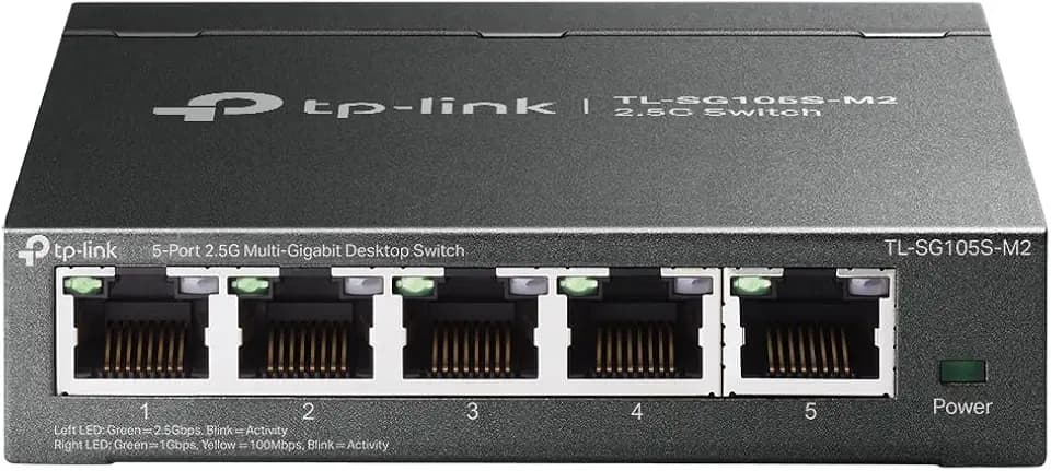 TP-Link TL-SG105S-M2, 5 Port Multi-Gigabit 2.5G Unmanaged Ethernet Switch