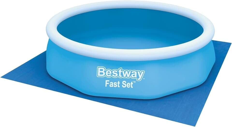 Bestway PE- Bodenplane 335 x 335 cm, blau, quadratisch