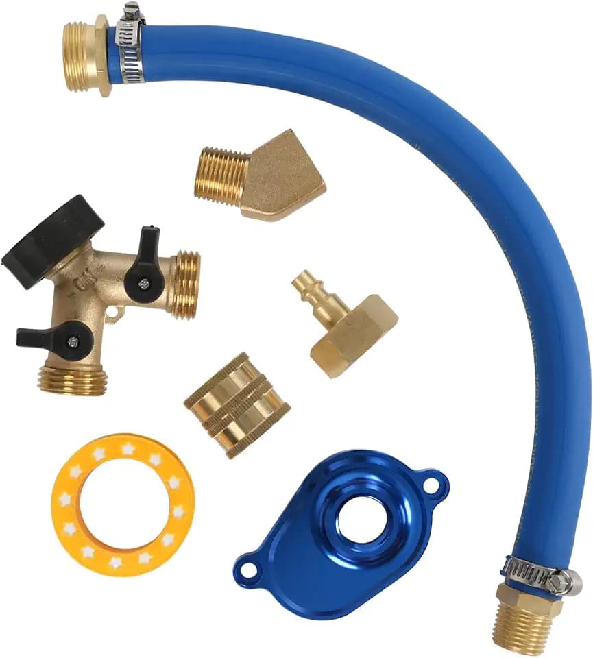 6.0L Oil Cooler Flush Kit With "T" Port Compatible With Ford 6.0 Diesel