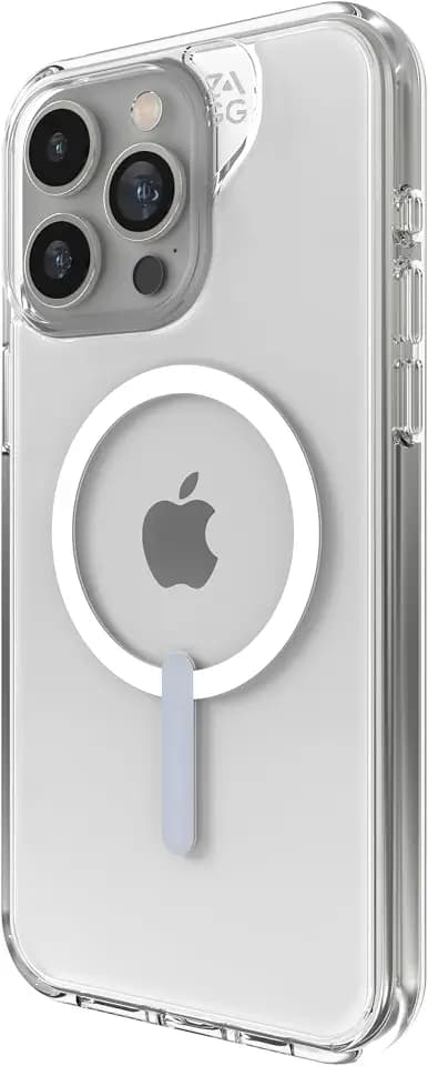 ZAGG Crystal Palace Snap iPhone 15 Pro Max Clear Phone Case, Clear