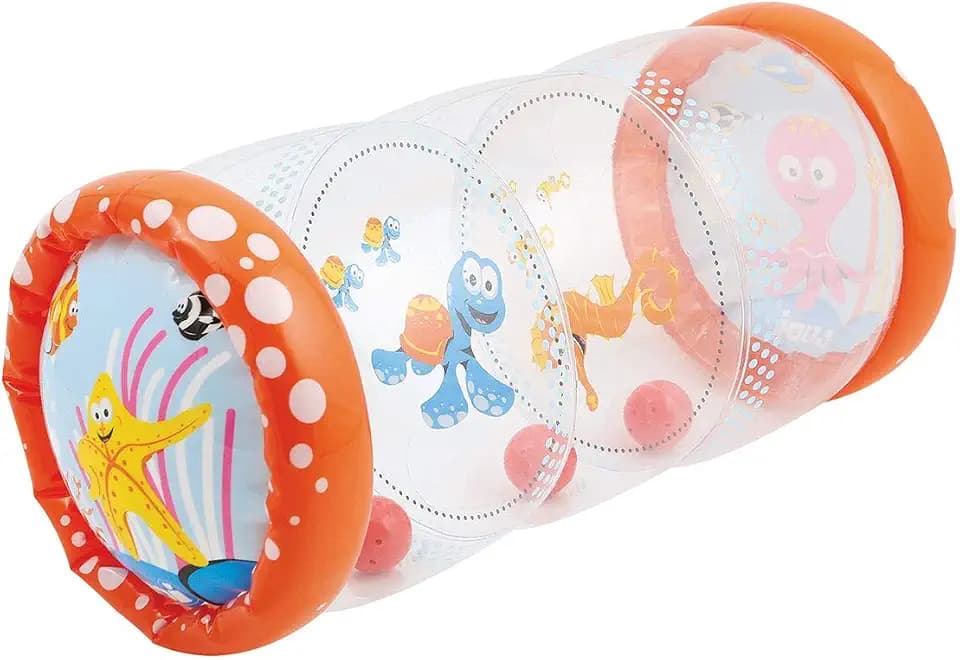 LUDI 3452 - Babyrolle, Rosso, 45 x Ø 20 cm