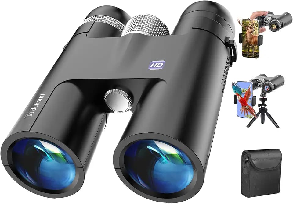 18x50 HD Binoculars,BAK4 Prism Waterproof Binoculars with Clear Low Light Vision