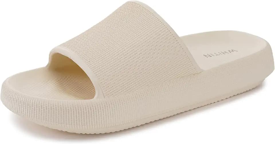 WHITIN Women's Slides with Cushioned Thick Sole Slippers for Home Wear Y13