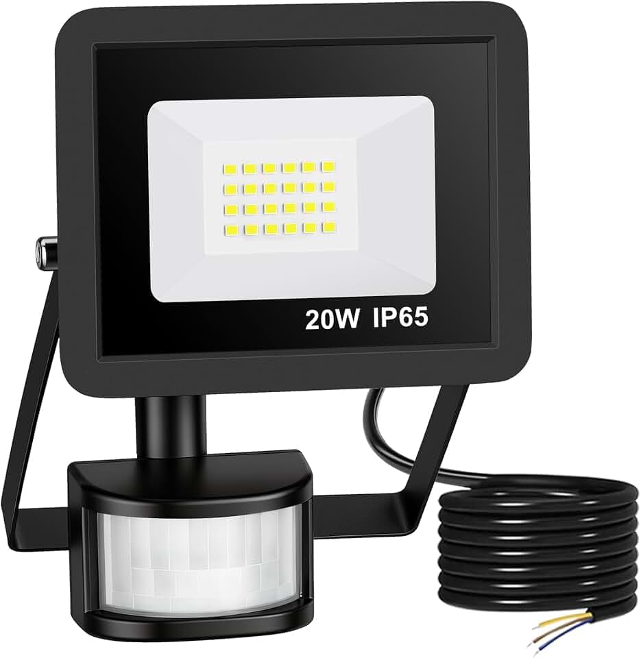 Realky 20W 2000LM LED Strahler mit Bewegungsmelder