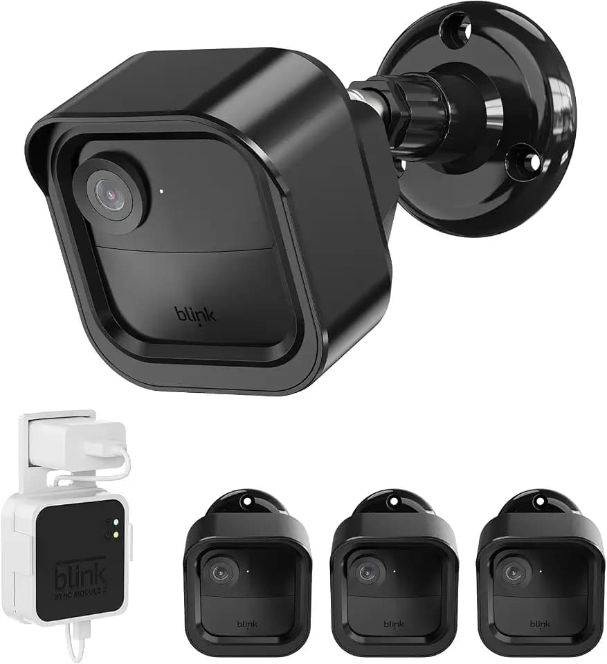 Hogee All-New Blink Outdoor 4 (4th Gen) Camera, Weatherproof Protective Housing and 360 Adjustable Mount with Sync Module 2 - 3 Pack