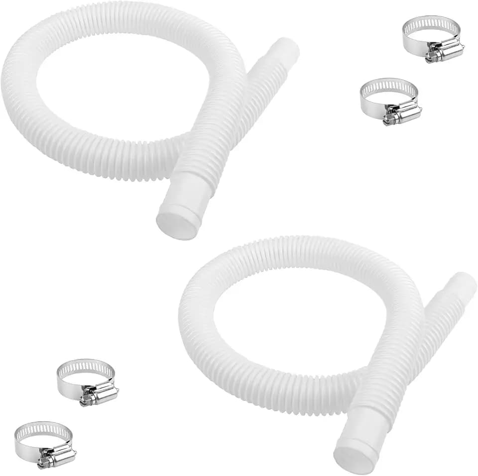 1-1/4 Inch x 3 Foot Long Pool Filter Pump Hoses Compatible with Intex