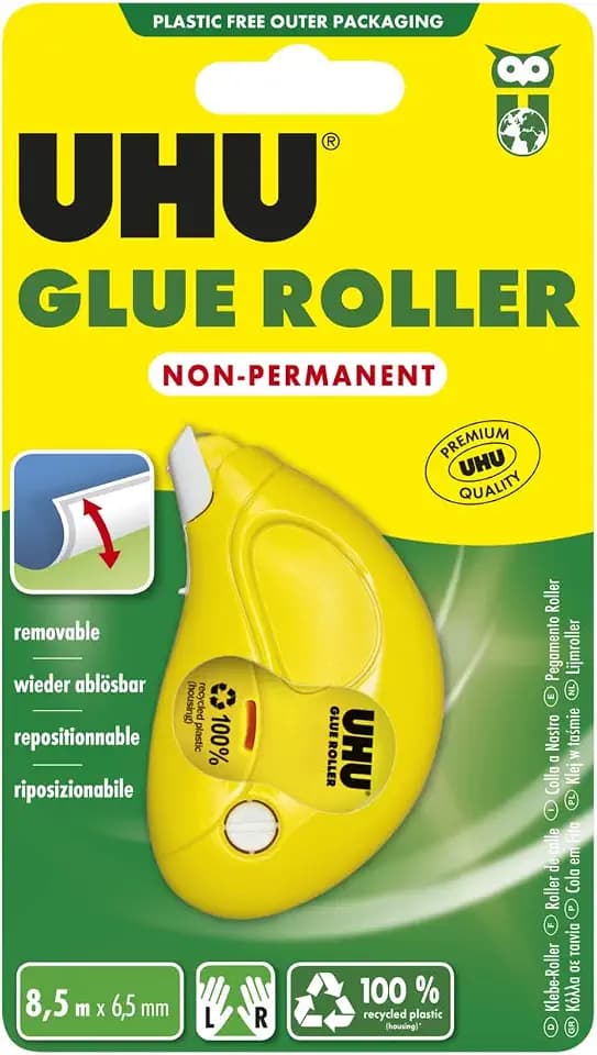 UHU Glue Roller non-permanent, Infokarte
