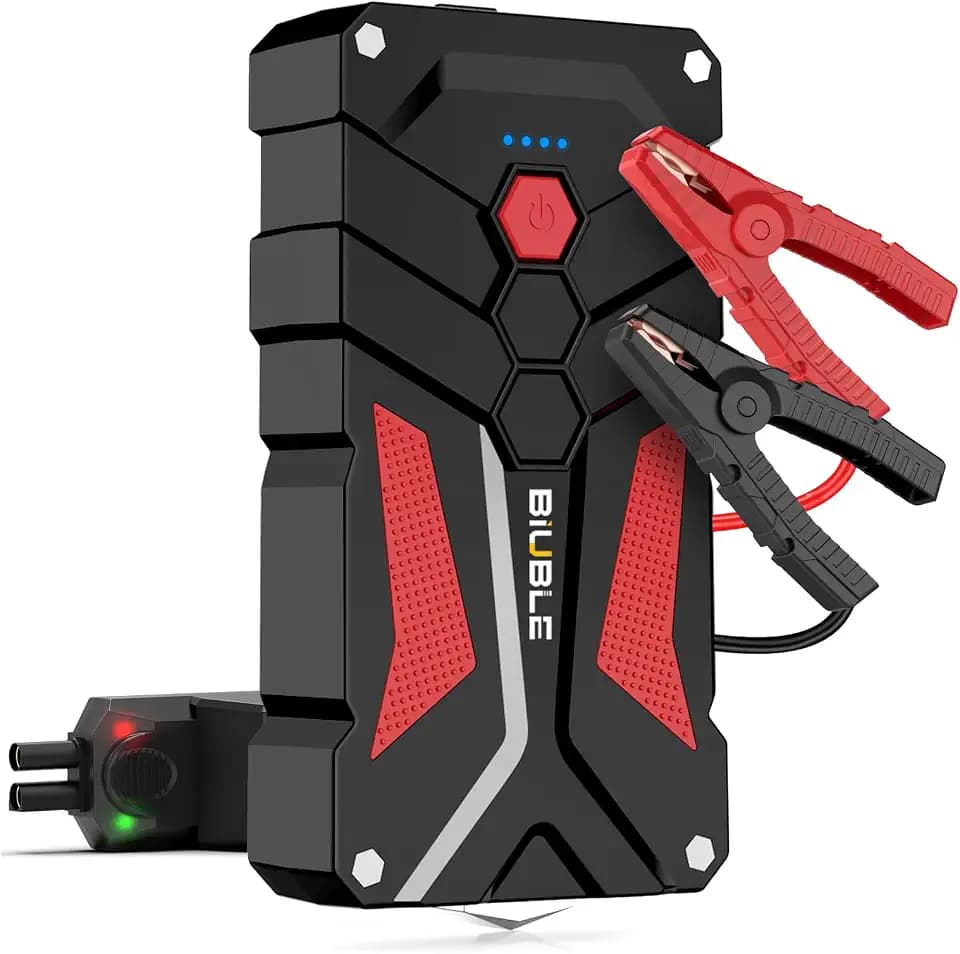 Jump Starter Car Jump Starter Auto Battery Booster Pack 5000A Peak 12V with USB-C Quick Charge,Lithium Jump Box with LED Light(Up to 7.0L Gas or 5.5L Diesel Engine)