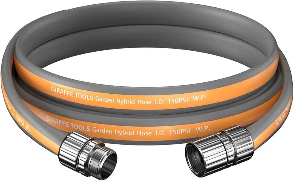 Giraffe Tools 5FT Garden Hose Lay Flat Lightweight Flexible Water Hose