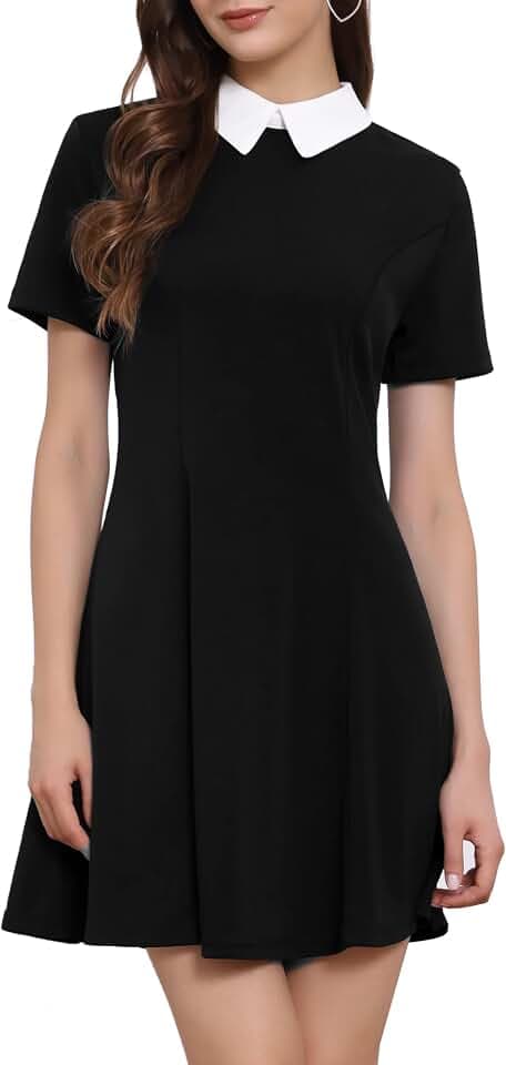 Allegra K Damen Vintage Dress A-Linie