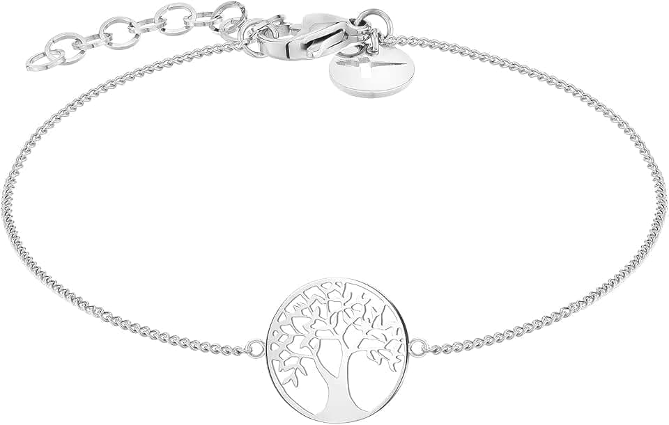 Tamaris Armschmuck Tree of Life Collection, Armband aus Edelstahl mit Lebensbaum-Motiv. Talisman Geschenkidee