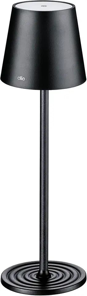 Cilio LED-Tischlampe SOLE Schwarz, dimmbar, Farbtemperatur 3000K–6000K