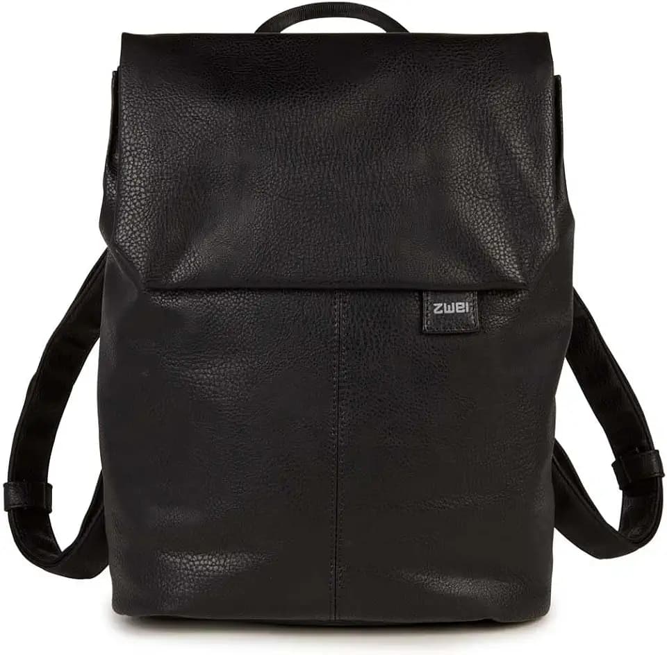 Zwei Damen City-Rucksack Mademoiselle.M MR13 Tagesrucksack 7 Liter, gepolstertes Laptopfach, Magnet-Verschlussklappe, Hauptfach mit Reißverschluss, Rückenpolsterung, klassisch-elegant