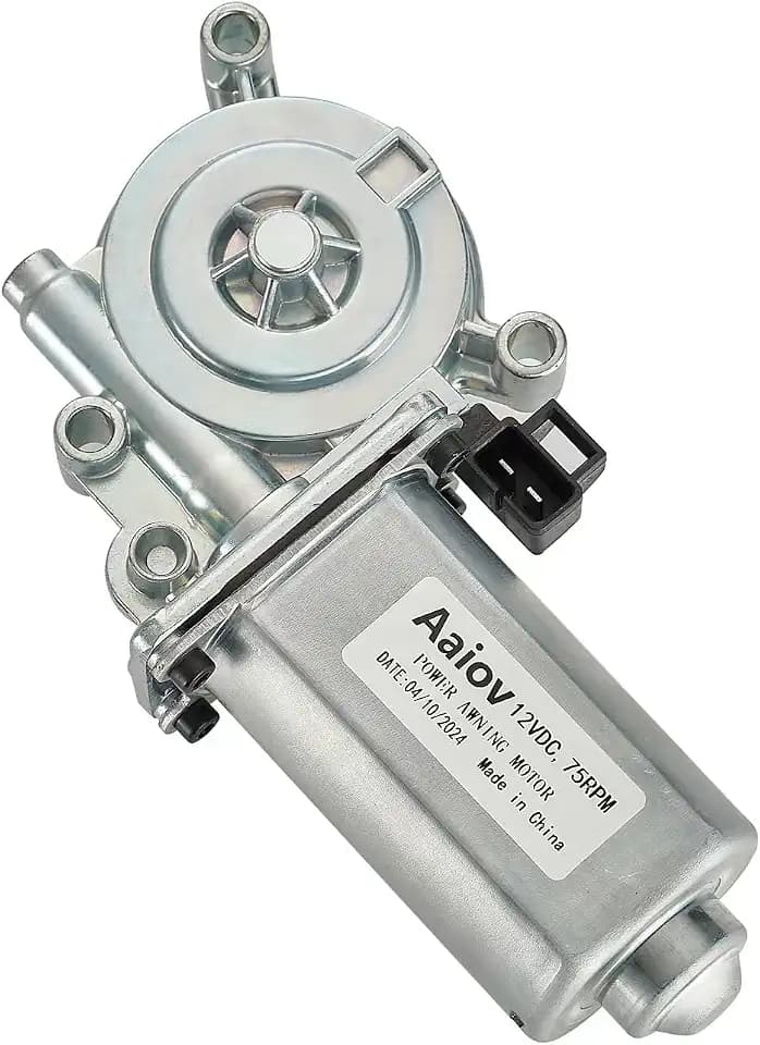RV Electric Awning Replacement Motor 12V Compatible with Carefree Eclipse Power Awnings R001326 R001104 BLK WHT