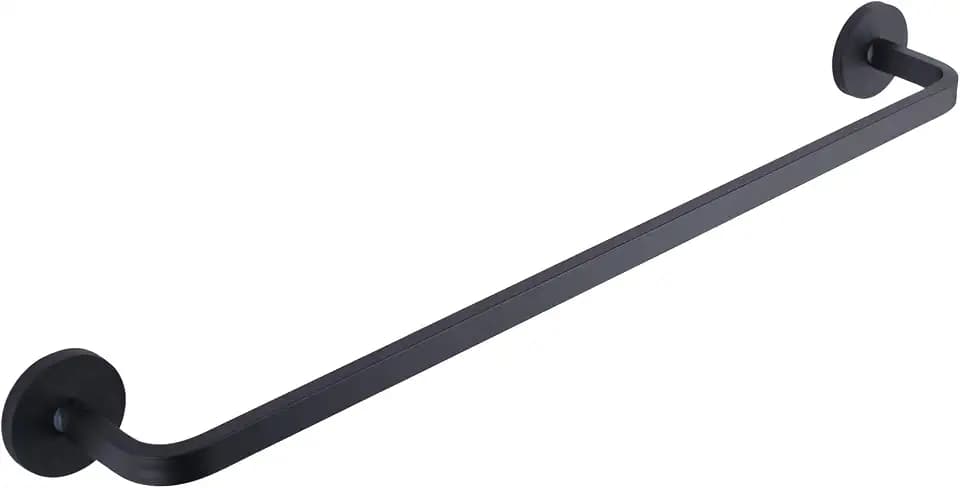 Magnetischer Handtuchhalter für Kühlschrank, Herd, Backofen, Spüle, Geschirrspüler, Waschmaschine - Stabförmig, Aluminium, Schwarz