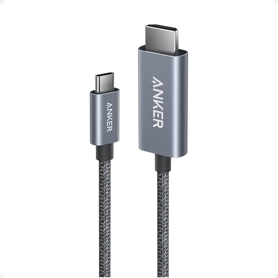 Anker HDMI Cable, 4K@60Hz Ultra-Fast USB C to HDMI Cord, 3ft