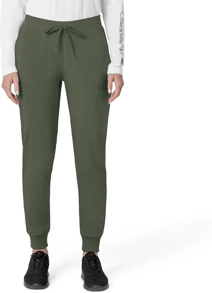 Carhartt Scrubs for Women Force Cross-Flex Cargo Joggers Pants with Drawstring and 8 Pockets