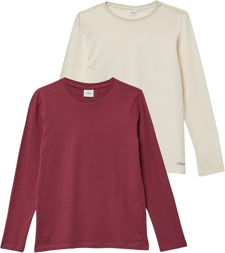 s.Oliver Junior Mädchen 2178389 T-Shirt Langarm (1er Pack)