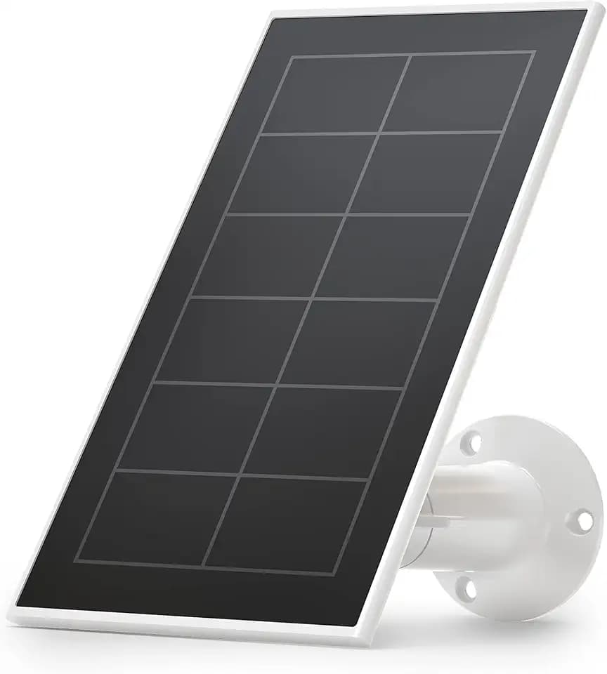 Arlo Solar Panel Charger (2021 Released) - Certified Accessory - Works with Arlo Pro 5S 2K, Pro 4, Pro 3, Floodlight, Ultra 2, and Ultra Cameras, Weather Resistant, Easy Install, White