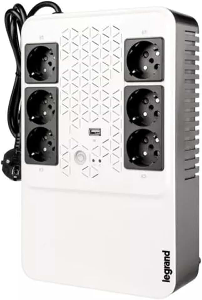 UPS Monofase Multiplug KEOR 800VA Con 6 Prese Standard Tedesco Legrand 310082