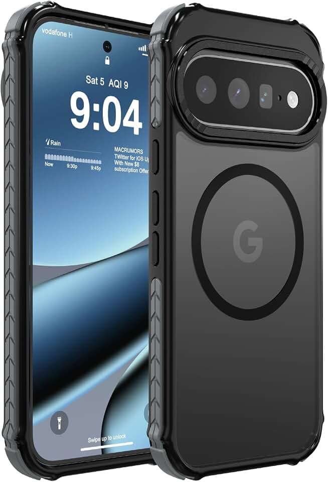 DEERLAMN Magnetic Case for Pixel 11 Pro XL/Pixel 10 Pro XL, Matte Black
