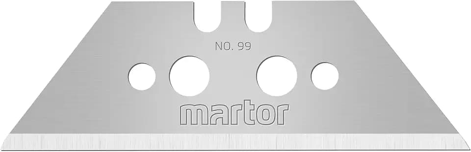 MARTOR 10x Trapezklinge spitz, 19 mm, Ersatzklinge Cuttermesser